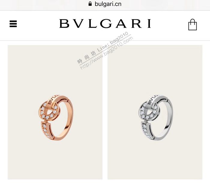 Bvlgari飾品 寶格麗經典款圓盤戒指 s925純銀材質  zgbq3266